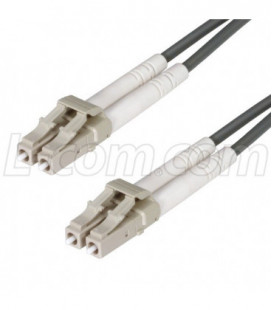 OM1 62.5/125, Clipped Fiber Cable, Dual LC / Dual LC, 3.0m