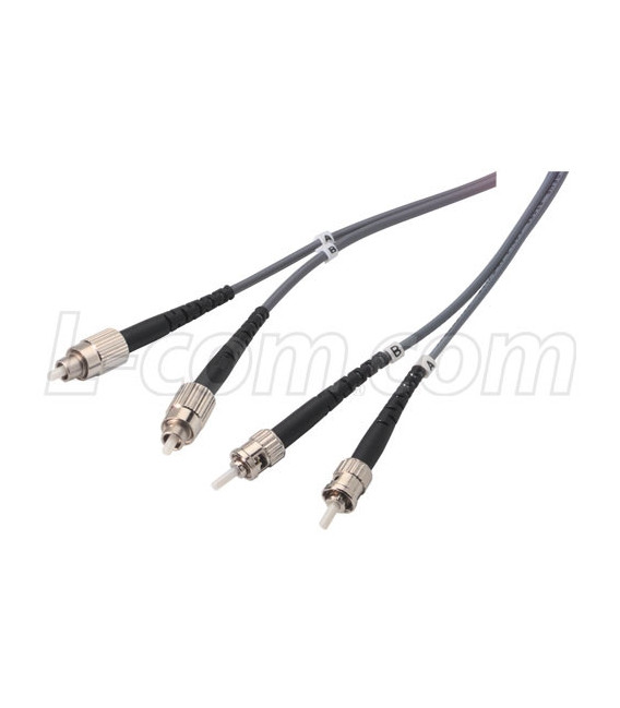 OM1 62.5/125, Multimode Fiber Cable, Dual FC / Dual ST, 1.0m