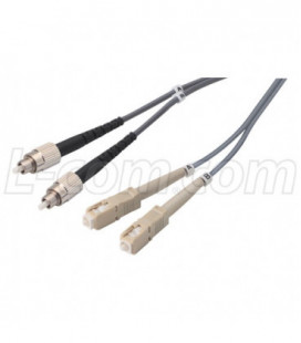 OM1 62.5/125, Multimode Fiber Cable, Dual FC / Dual SC, 1.0m