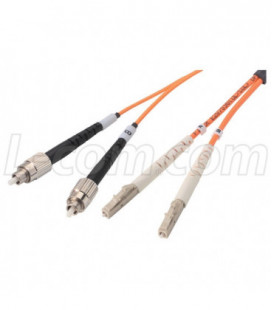 OM2 50/125, Multimode Fiber Cable, Dual FC to Dual LC 5.0m