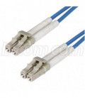 OM2 50/125, Multimode Fiber Cable, Dual LC / Dual LC, Blue 2.0m