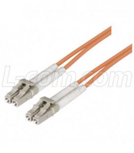 OM1 62.5/125, Multimode Fiber Cable, Dual LC / Dual LC, Orange 4.0m