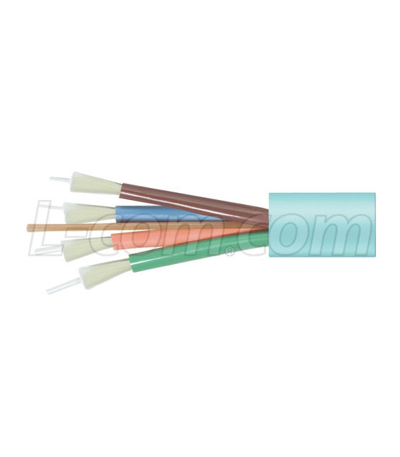 1 Meter Interval 4 count OM4 50/125 Bulk Breakout Cable, 2mm Sub Units