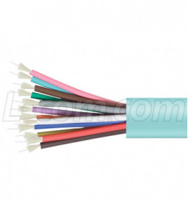 1 Meter Interval 12 count OM4 50/125 Bulk Breakout Cable, 2mm Sub Units