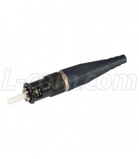 Ruggedized COTS ST Connector, Multimode Non-Locking Nickel Plated Brass for 2.5mm fiber