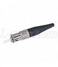 MIL M83522 ST Connector, Multimode Non-Locking Stainless Steel for 2mm fiber
