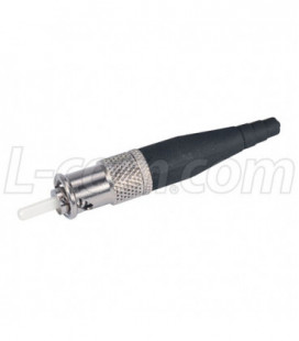 MIL M83522 ST Connector, Multimode Non-Locking Nickel Plated Brass for 2mm fiber