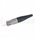 Ruggedized COTS ST Connector, Multimode Non-Locking Stainless Steel for 2mm fiber