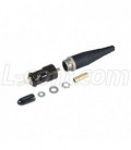 Ruggedized COTS ST Connector, Singlemode Locking Nickel Plated Brass for 2mm fiber