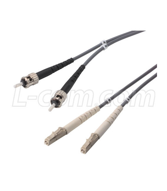 OM1 62.5/125, Multimode Fiber Cable, Dual ST / Dual LC, 4.0m