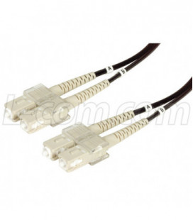 OM3 50/125 10 Gig, Military Fiber Cable, Dual SC / Dual SC, 1.0m