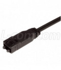 Duplex SMI Plastic Fiber Optic Cable, 1.0m