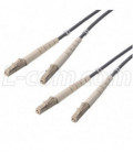 OM1 62.5/125, Multimode Plenum Fiber Cable Dual LC / Dual LC, 1.0