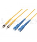 9/125, Singlemode Fiber Cable, Dual ST /Dual SC, 1.0m