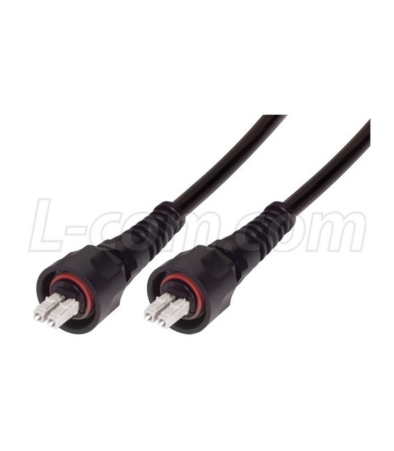 9/125, IP67 Singlemode Fiber Cable, Dual LC / Dual LC, 10.0m