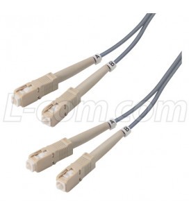 OM1 62.5/125, Multimode Fiber Cable, Dual SC / Dual SC, 10.0m