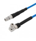 SMA Male to SMA Male Right Angle Cable Using 402SS Series Coax with Heavy Duty Boot, 10.0 ft