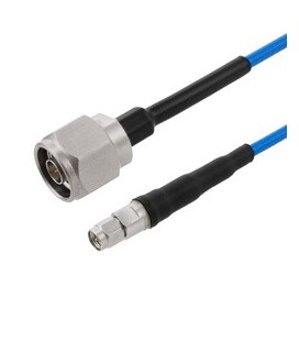N Male to SMA Male Cable Using 402SS Series Coax with Heavy Duty Boot, 3.0 ft