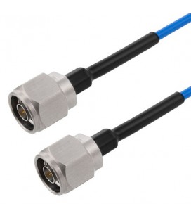 N Male to N Male Cable Using 402SS Series Coax with Heavy Duty Boot, 5.0 ft