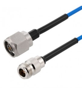 N Male to N Female Cable Using 402SS Series Coax with Heavy Duty Boot, 6.0 ft