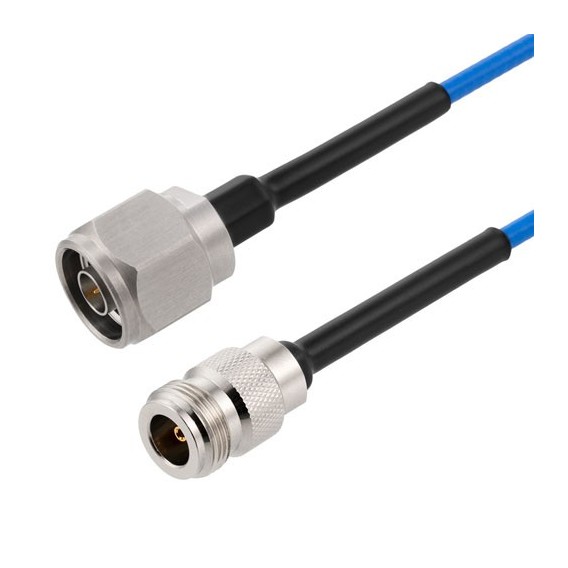 N Male to N Female Cable Using 402SS Series Coax with Heavy Duty Boot, 3.0 ft