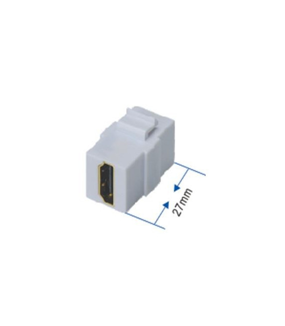 Adaptador HDMI- M/M. blanco