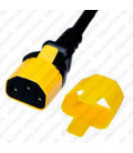 C13 Secure Insert Tab Contact Retention Insert for Yung Li or StayOnline C13 Cord - Yellow