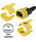C14 Secure Sleeve Straight Contact Retention Insert - Yellow, Straight Installation