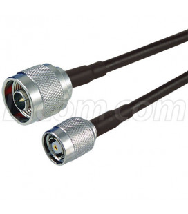 RP-TNC Plug to N-Male, Pigtail 2 ft 195-Series