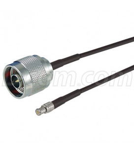 MCX-Plug to N-Male, Pigtail 19" 100-Series
