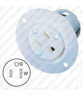 Hubbell HBL5279C NEMA 5-15 Flanged Female Outlet - White