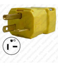 Hubbell HBL5464VY NEMA 6-20 Male Plug - Valise, Yellow