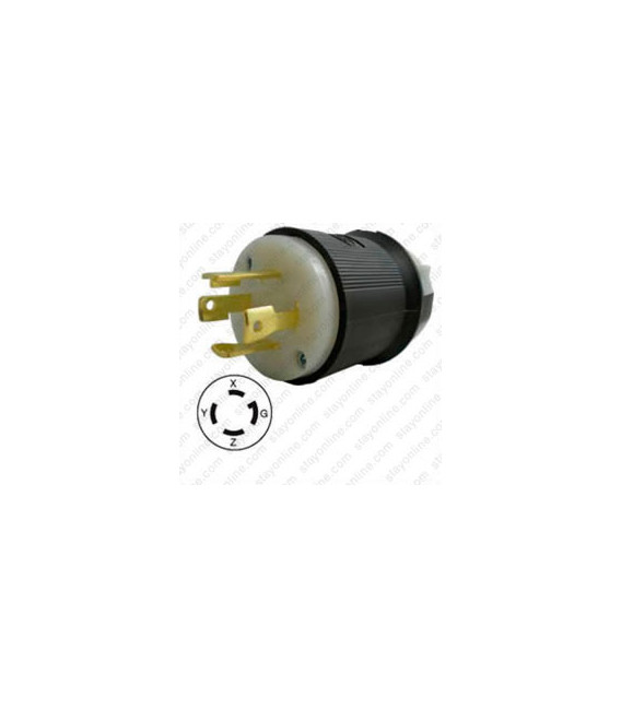 Hubbell HBL2721 NEMA L15-30 Male Plug