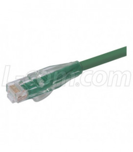 Premium 10/100Base-T Crossover Cable, Green 2.0 ft
