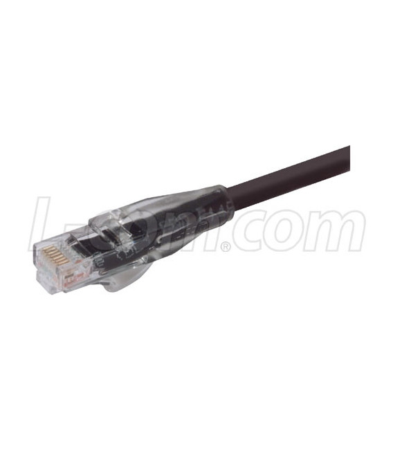 Premium Category 5E Patch Cable, RJ45 / RJ45, Black 2.0 ft