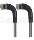 Category 6 LSZH Right Angle Patch Cable, Right Angle Left/Right Angle Left, Gray, 3.0 ft