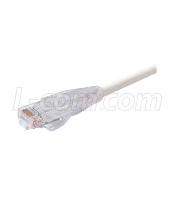 Premium Cat 6 Cable, RJ45 / RJ45, White 100.0 ft