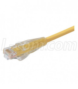 Premium Cat 6 Cable, RJ45 / RJ45, Yellow 90.0 ft