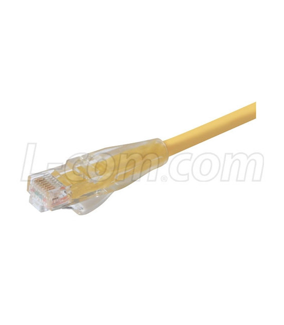Premium Cat 6 Cable, RJ45 / RJ45, Yellow 3.0 ft