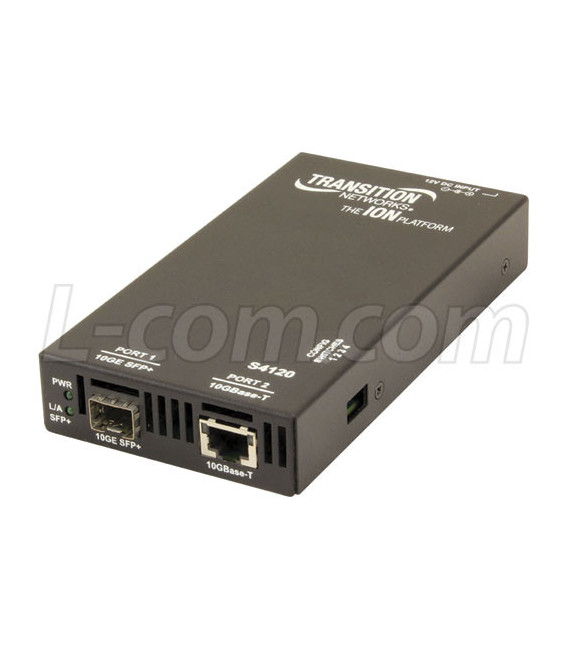 Transition Networks 10GBase-T to SFP+ Media Converter