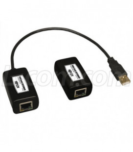 1-Port USB 1.1 over Cat5/Cat6 Extender, Transmitter and Receiver, up to 150-ft