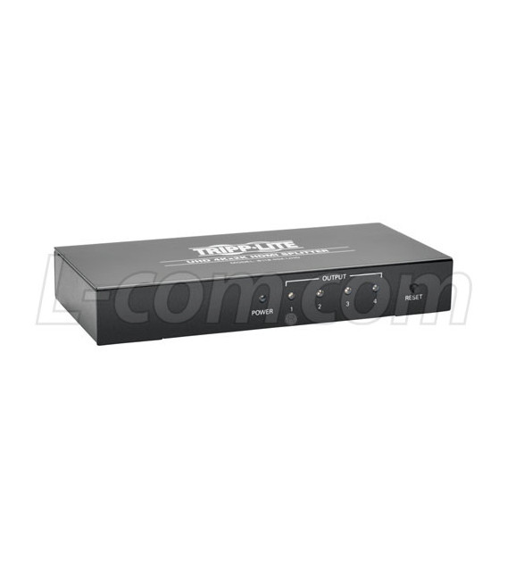 4-Port 4K HDMI Splitter for Ultra-HD (4Kx2K) Video and Audio - 3840x2160 @ 24/30Hz
