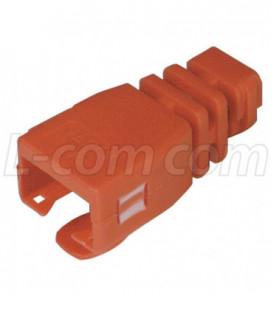RJ45 Snap-on Strain Relief Boot- Red, Bag 50
