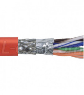 Category 5E SF/UTP LSZH 26 AWG 4-Pair Stranded Conductor Lt Red, 1KFT