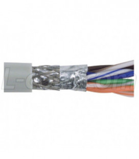 Category 5E SF/UTP LSZH 26 AWG 4-Pair Stranded Conductor Lt Gray, 500FT