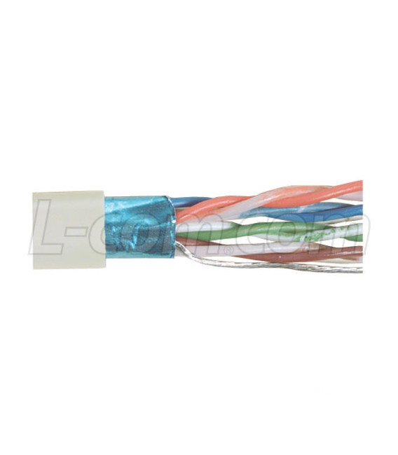 Category 6 F/UTP LSZH 26 AWG 4-Pair Stranded Conductor Lt. Gray, 1KFT