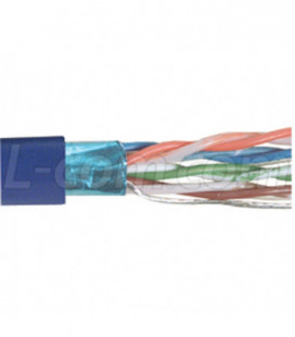 Category 5E F/UTP PVC Patch 26 AWG 4-Pair Stranded Conductor Blue, 1KFT