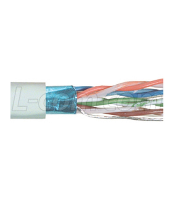 Category 5E F/UTP PVC Patch 26 AWG 4-Pair Stranded Conductor White, 1KFT