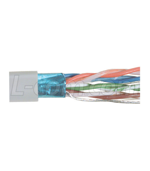 Category 5E F/UTP PVC Patch 26 AWG 4-Pair Stranded Gray, 1KFT