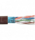 Category 5E F/UTP PVC Patch 26 AWG 4-Pair Stranded Conductor Brown, 1KFT